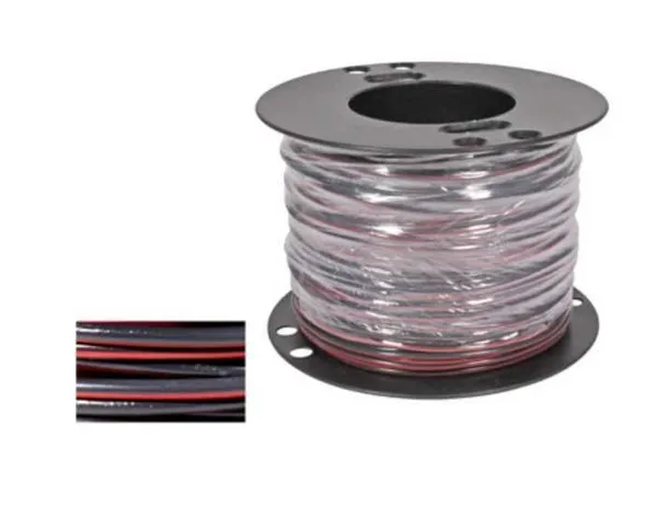 Elektrības vads 1x1,5mm2 melns-sarkans 1m
