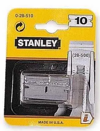 Replacement Blades for Glass Scraper 40mm Stanley 10pc.