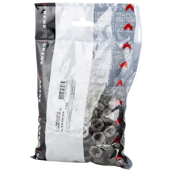 Mutrid M10x1,5 8,8 1kg. DIN934