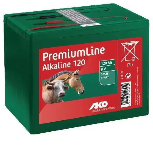 Baterija 9V 120Ah ALKALINE 163x113x110mm