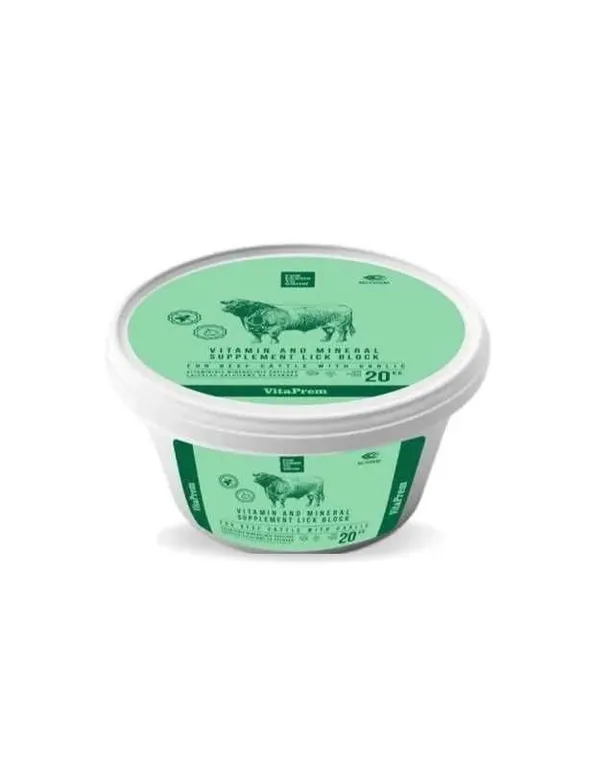 Lakumineraal veistele küüslauguga 20kg VitaPrem