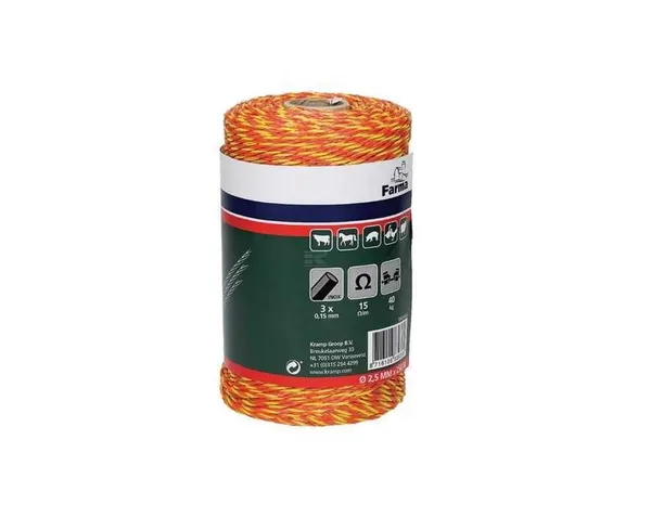 Polywire 250m 3x0.16 stainless steel wires