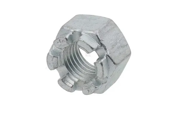 Castle nut DIN935 M20x1.50 steel zinc-plated Class 8 Kramp
