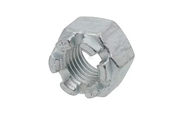 Castle nut DIN935 M22x1.50 steel zinc-plated Class 8 Kramp