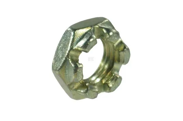 Castle nut low model DIN937 M16x1.50 steel zinc-plated Class 8 Kramp