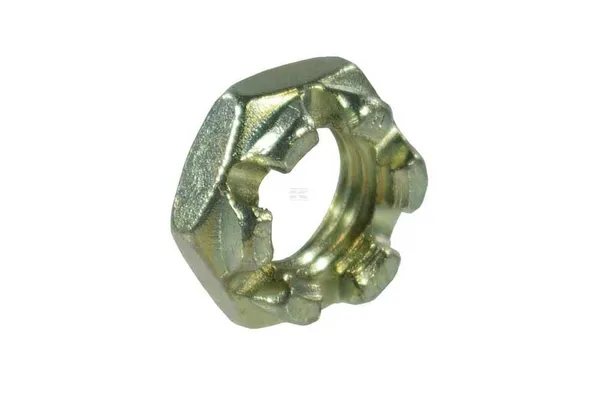 Castle nut low model DIN937 M18x1.50 steel zinc-plated Class 8 Kramp