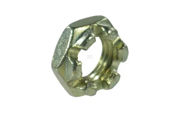 Castle nut low model DIN937 M20x2.50 steel zinc-plated Class 8 Kramp