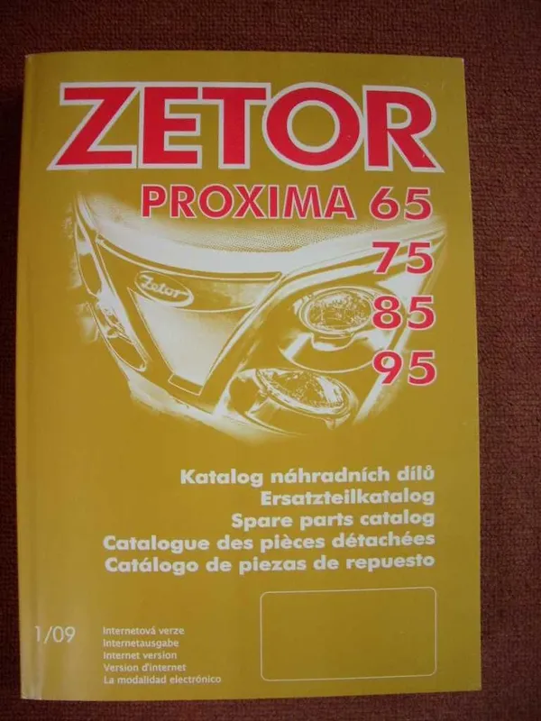 Kataloog ZETOR PROXIMA 2009