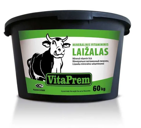 Lakumineraal lüpsilehmadele ja noorloomadele 60kg VitaPrem