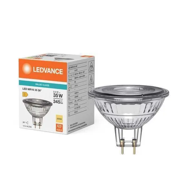Pirn LED 12V 3,4W 345Lm 3000K GU5.3