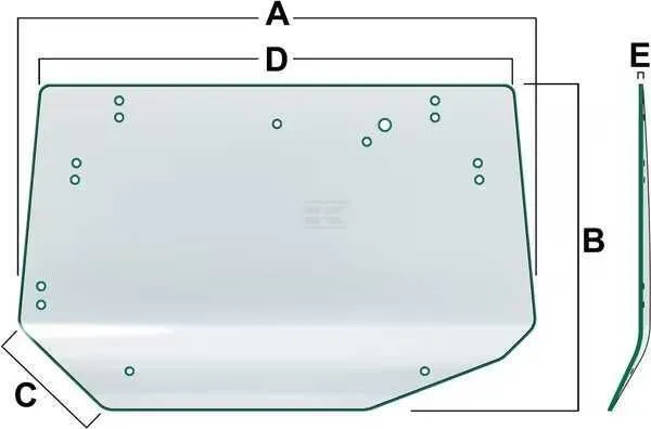 Tagaklaas 1393x879mm V36661500