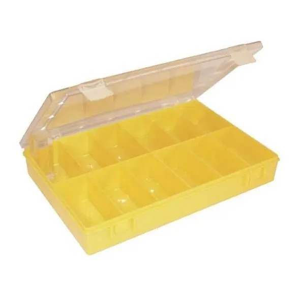 Plastkarp kaanega 170x250x46mm kollane